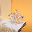 Цукерниця з кришкою 7.5×7.5×9 см скляна ваза, елегантний аксесуар для солодощів кришталь декоративний посуд, фото 2