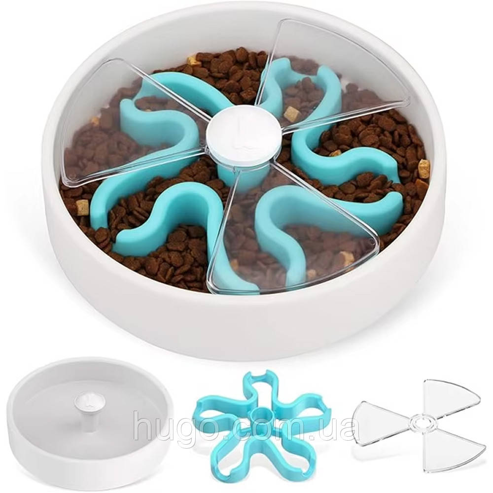 Миска-лабіринт для уповільненого годування собак (27,5×27,5×6см) / Чаша для собак, фото 1