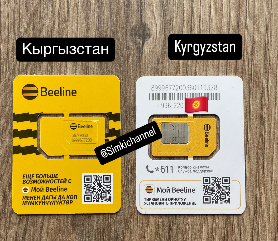 Сім карти Киргизстану Beeline 🇰🇬, фото 1