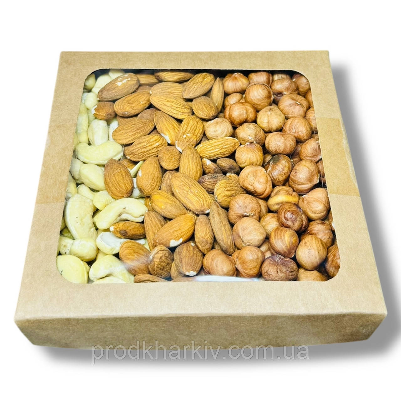 Мікс сирих горіхів Кеш'ю Фундук Мигдаль 450 грамів
