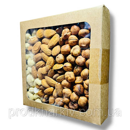 Мікс сирих горіхів Кеш'ю Фундук Мигдаль 450 грамів, фото 3
