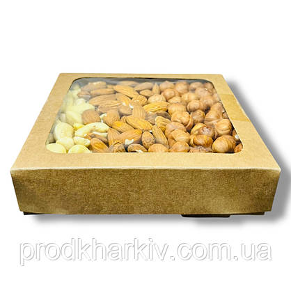 Мікс сирих горіхів Кеш'ю Фундук Мигдаль 450 грамів, фото 2