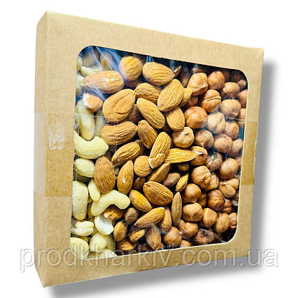 Мікс сирих горіхів Кеш'ю Фундук Мигдаль 450 грамів, фото 5