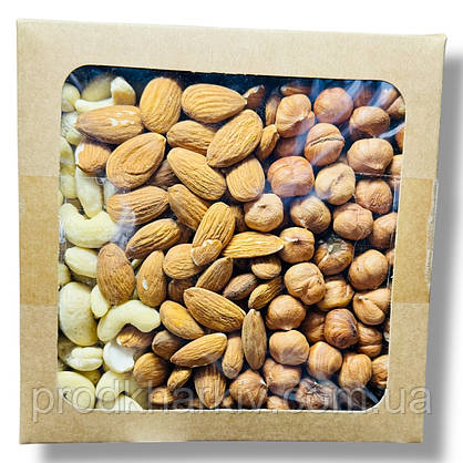 Мікс сирих горіхів Кеш'ю Фундук Мигдаль 450 грамів, фото 4