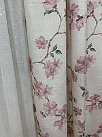 Ткань для штор в стиле Прованс, ткань с цветами Provance 1п.м.