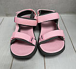 Стильні дитячі босоніжки bbt для дівчинки ніжно рожеві 34 22.5 см, фото 5