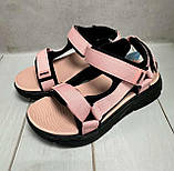 Стильні дитячі босоніжки bbt для дівчинки рожеві 31-34, фото 5