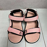 Стильні дитячі босоніжки bbt для дівчинки рожеві 31-34, фото 3