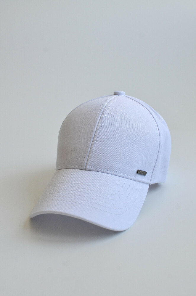 Бейсболка класична унісекс біла Modna KAZKA MKKT03011-1, фото 1
