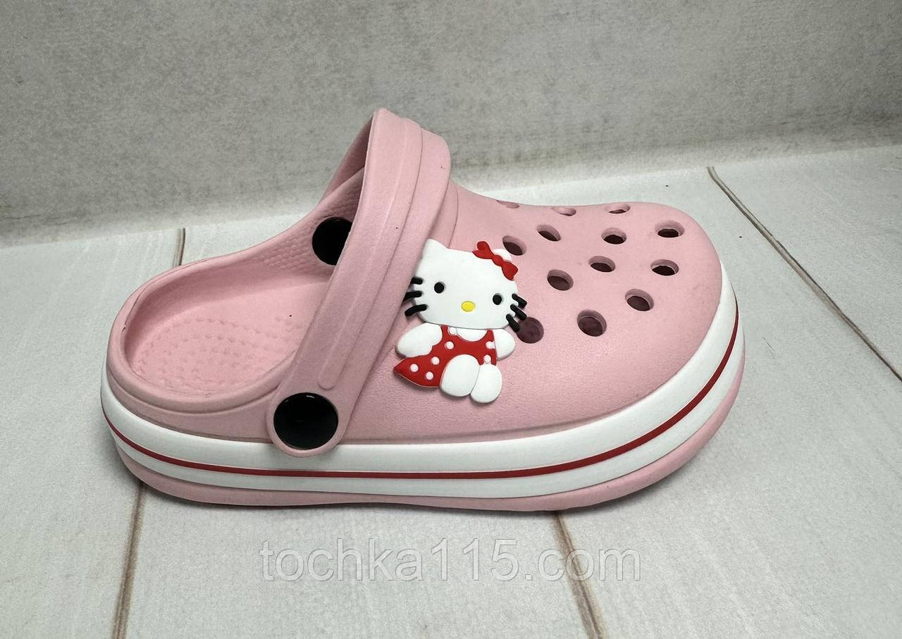 Дитячі крокси crocs Luck line для дівчинки 24-29 рожеві
