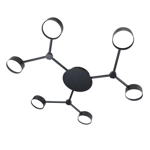 Світильник стельовий люстра ETRON Orion X GX53 6x15Вт чорний 1-EDR-8476, фото 1