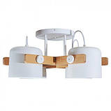 Світильник стельовий люстра ETRON UrbanWood E27 4x40Вт натуральний/білий 1-EDR-7407, фото 2