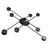 Світильник стельовий люстра ETRON Radiant GX53 8x15Вт чорний 1-EDR-8452, фото 4