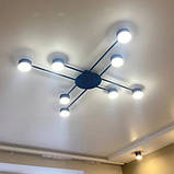 Світильник стельовий люстра ETRON Radiant GX53 8x15Вт чорний 1-EDR-8452, фото 8