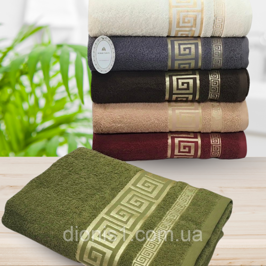 Лазневий махровий рушник 6 шт. в уп. Розмір 50х90 — 100% бавовна. Туреччина, фото 1