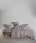 Постільна білизна Limasso Stonewashed Francesca 200 х 220 см Opal Grey, фото 3