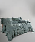 Постільна білизна Limasso Stonewashed Francesca 200 х 220 см  Natural Green, фото 3
