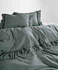 Постільна білизна Limasso Stonewashed Francesca 200 х 220 см  Natural Green, фото 7