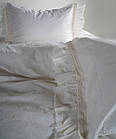 Постільна білизна Limasso Stonewashed Francesca 200 х 220 см  Snow White, фото 7