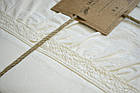 Постільна білизна Limasso Stonewashed Francesca 200 х 220 см  Snow White, фото 8