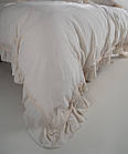 Постільна білизна Limasso Stonewashed Francesca 200 х 220 см  Cream, фото 5