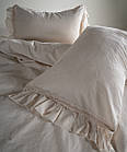 Постільна білизна Limasso Stonewashed Francesca 200 х 220 см  Cream, фото 7