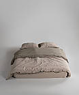 Постільна білизна Limasso Stonewashed Essualte 200 х 220 см Oxford Tan - Akdeniz Yesili, фото 5