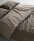 Постільна білизна Limasso Stonewashed Essualte 200 х 220 см Oxford Tan - Akdeniz Yesili, фото 7