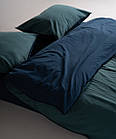 Постільна білизна Limasso Stonewashed Essualte 200 х 220 см  Dress Blue - Dark Green, фото 5