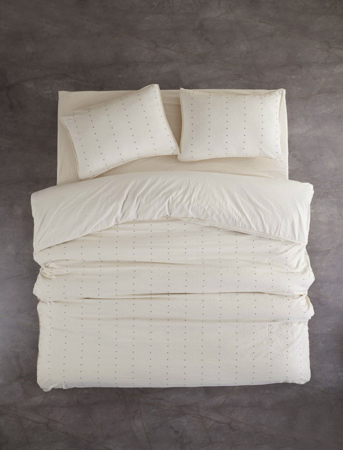 Постільна білизна Limasso Stonewashed 200 х 220 см Encorte Cream