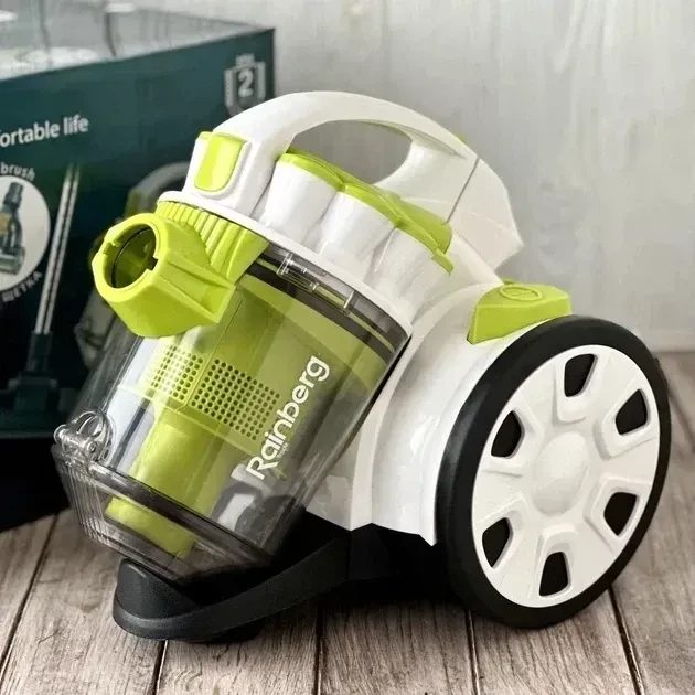 Пилосос з турбощіткою Rainberg RB-651 2500W контейнерний пилосос циклонного типу