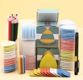 Все для розмітки тканини: крейда, фломастер, олівець