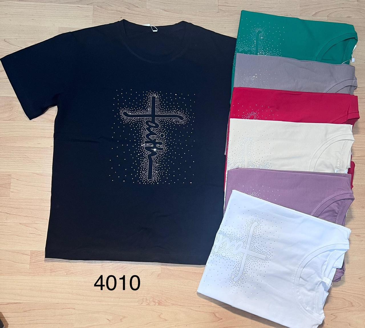 Жіночі футболки зі стразиками "Fashion" Туреччина 48-54 Art: 4010