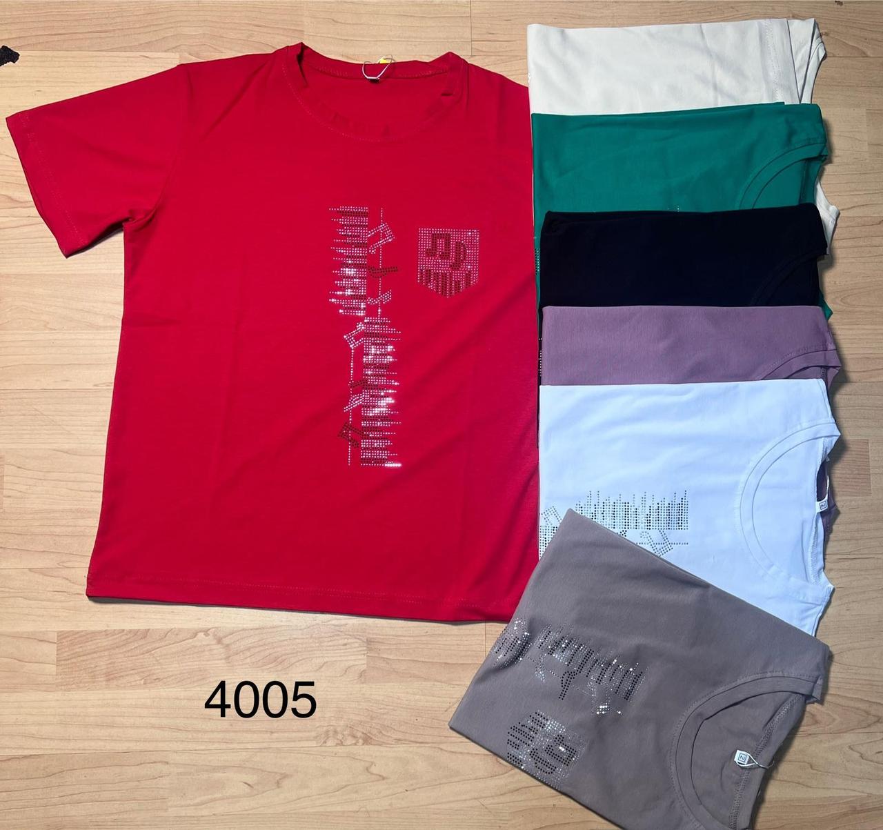 Жіночі футболки зі стразиками "Fashion" Туреччина 48-54 Art: 4005