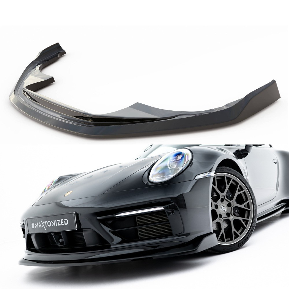 Сплітер Porsche 911 992 Carrera Sport Design (2019+) тюнінг обвіс губа спідниця елерон, фото 1