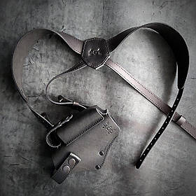 Кобура оперативна прихованого носіння для Glock 17 зі шкіри (чорна) DOT-ARMS