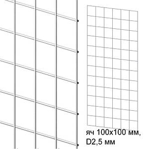 Сітки торговельні, яч. 100х100 мм, D2,5 мм