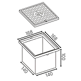 Ревізійна коробка 140х140х100 мм, фото 4