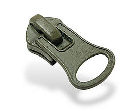 Бігунок для спіральної блискавки №8 Баришевка колір Хакі