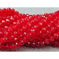 Кришталь 6мм прозорий червоний (+-95шт)
