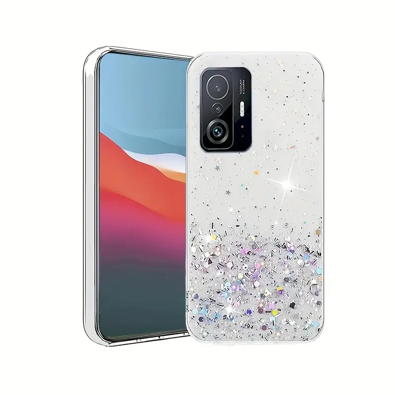 Блискучий чохол з срібною фольгою Xiaomi 11T/11T Pro Блискучий чохол з срібною фольгою Xiaomi 11T/11T Pro