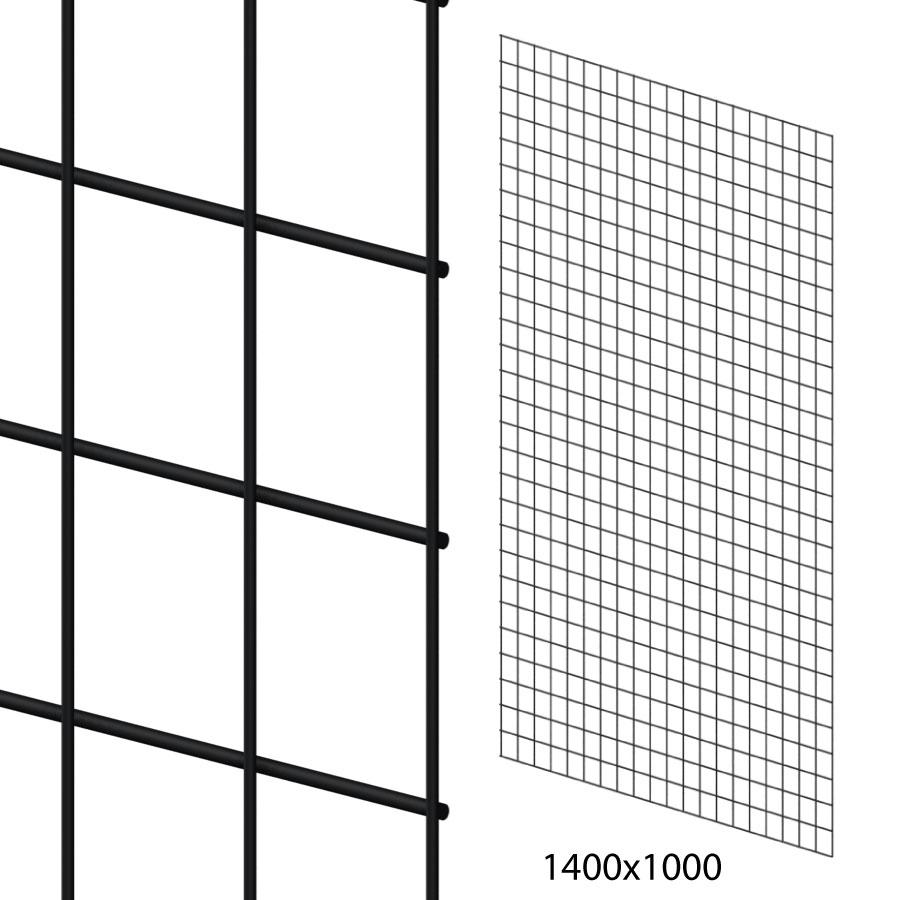Сітка торговельна 100х140 см, осередок 50х50 мм, D 3,0 мм, чорна