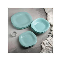 Сервіз столовий 18 предметів Luminarc Carine Light Turquoise P7628