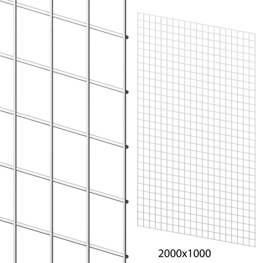 Сітка торговельна 100х200 см (осередок 50х50 мм, D3.5 мм), біла