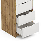 Комод 5 Teenager, високий комод на 5 шухляд Сірий, фото 6