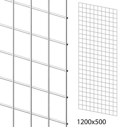 Сітка торговельна 50х120 см (осередок 50х50 мм, D3.5 мм), біла, фото 1