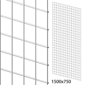 Сітка торговельна 75х150 см (осередок 50х50 мм, D3.5 мм), біла