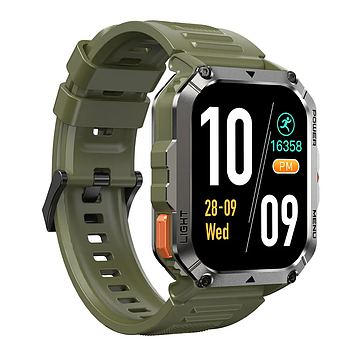 Смарт-годинник Blackview W70 Pro Green 2.01-inch 900mAh LED Flashlight + Компас Глобальна версія!