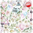 Набір двостороннього паперу 20х20см Fabrika Decoru "Walking on clouds" 11 листів FDSP-02090, фото 2