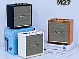 Акустика в ретро стилі M27 Bluetooth колонка портативна BT5.4, USB/AUX/TF, фото 6
